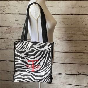 Zebra print Monogrammed Bag “Teagyn”